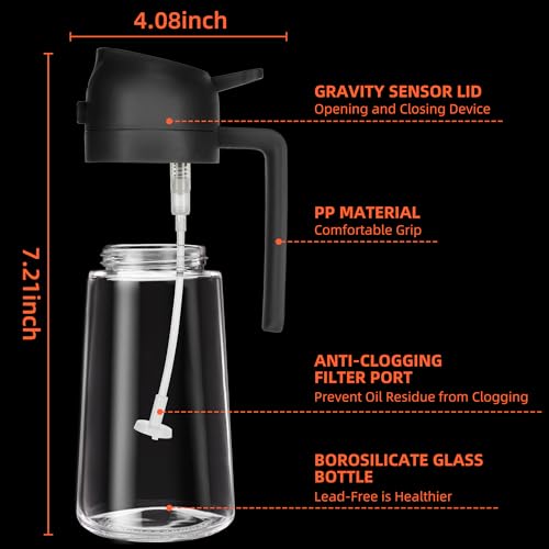 2 in 1 Oil Dispenser and Oil Sprayer for Cooking