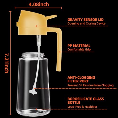 2 in 1 Oil Dispenser and Oil Sprayer for Cooking