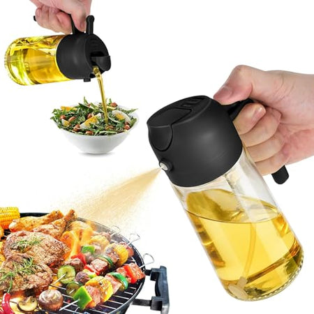 2 in 1 Oil Dispenser and Oil Sprayer for Cooking