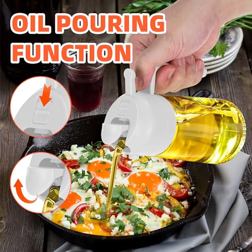 2 in 1 Oil Dispenser and Oil Sprayer for Cooking