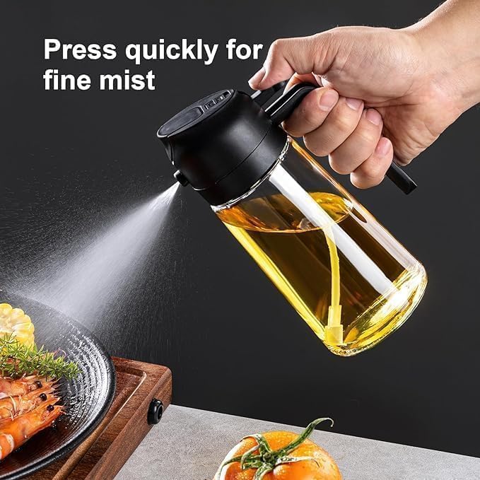 2 in 1 Oil Dispenser and Oil Sprayer for Cooking