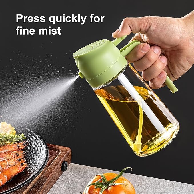 2 in 1 Oil Dispenser and Oil Sprayer for Cooking