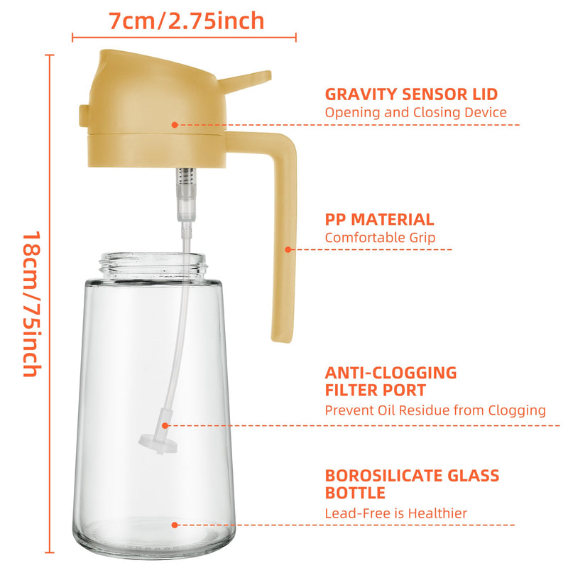 2 in 1 Oil Dispenser and Oil Sprayer for Cooking