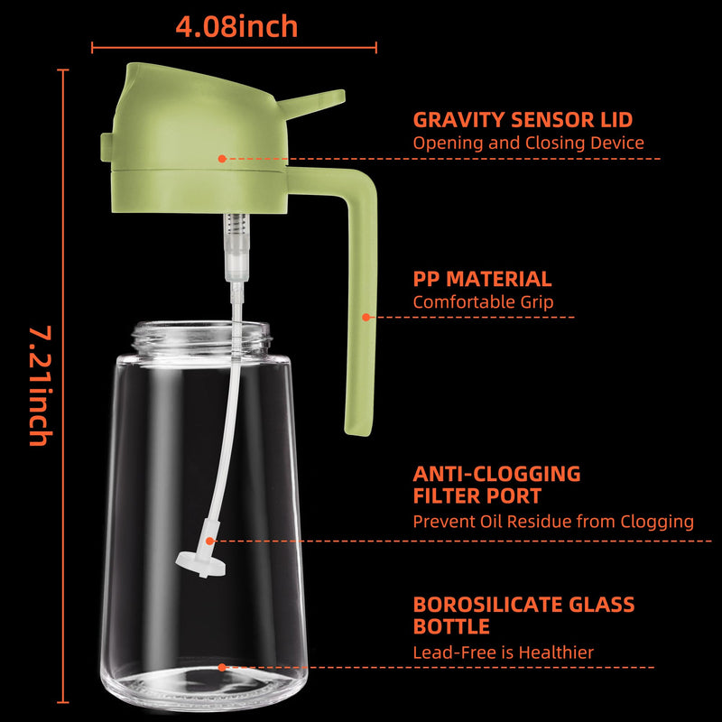 2 in 1 Oil Dispenser and Oil Sprayer for Cooking