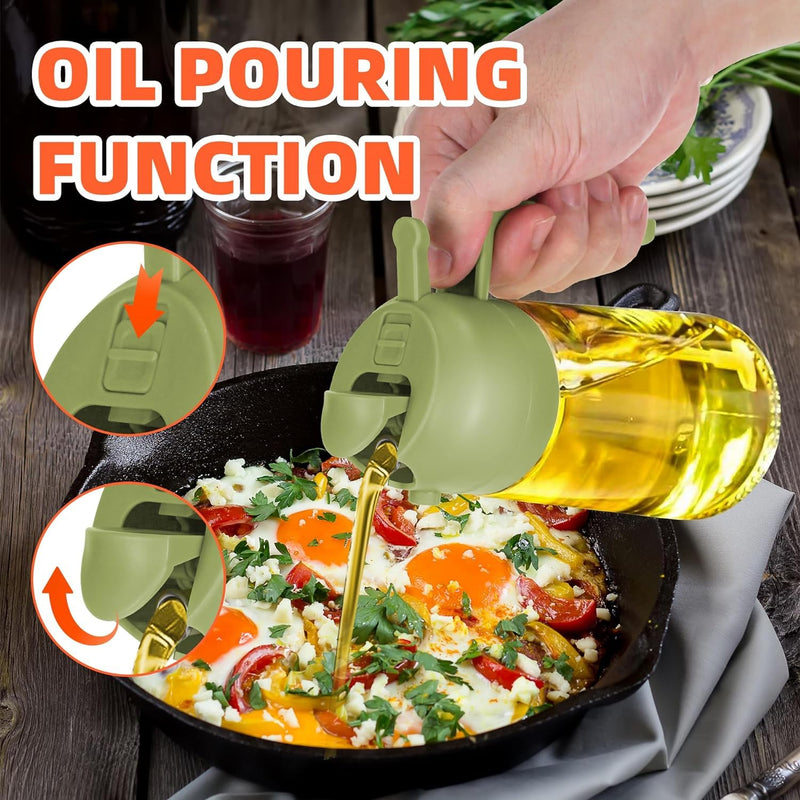 2 in 1 Oil Dispenser and Oil Sprayer for Cooking