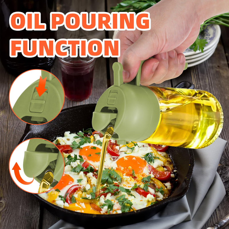 2 in 1 Oil Dispenser and Oil Sprayer for Cooking