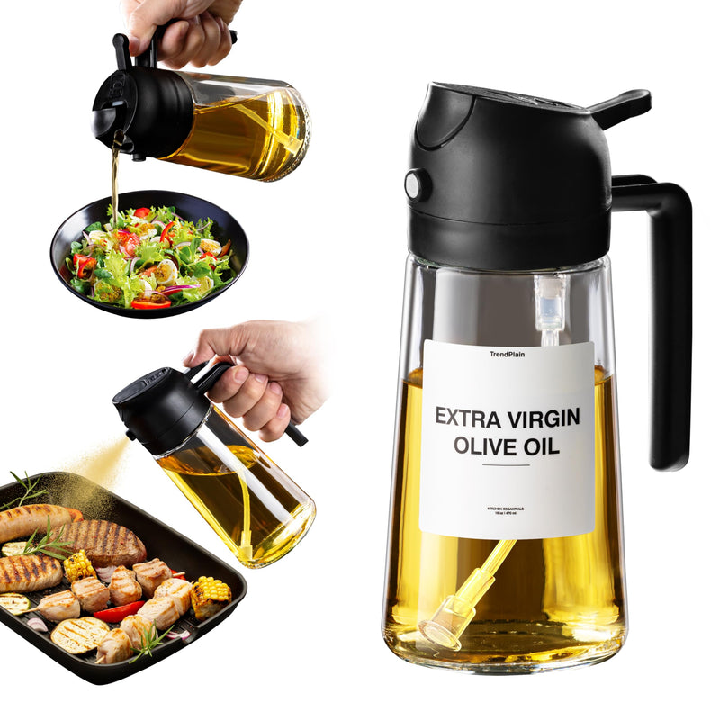 2 in 1 Oil Dispenser and Oil Sprayer for Cooking