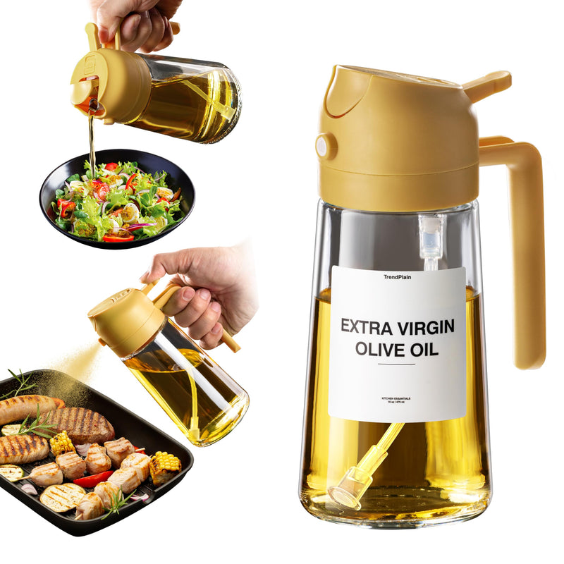 2 in 1 Oil Dispenser and Oil Sprayer for Cooking