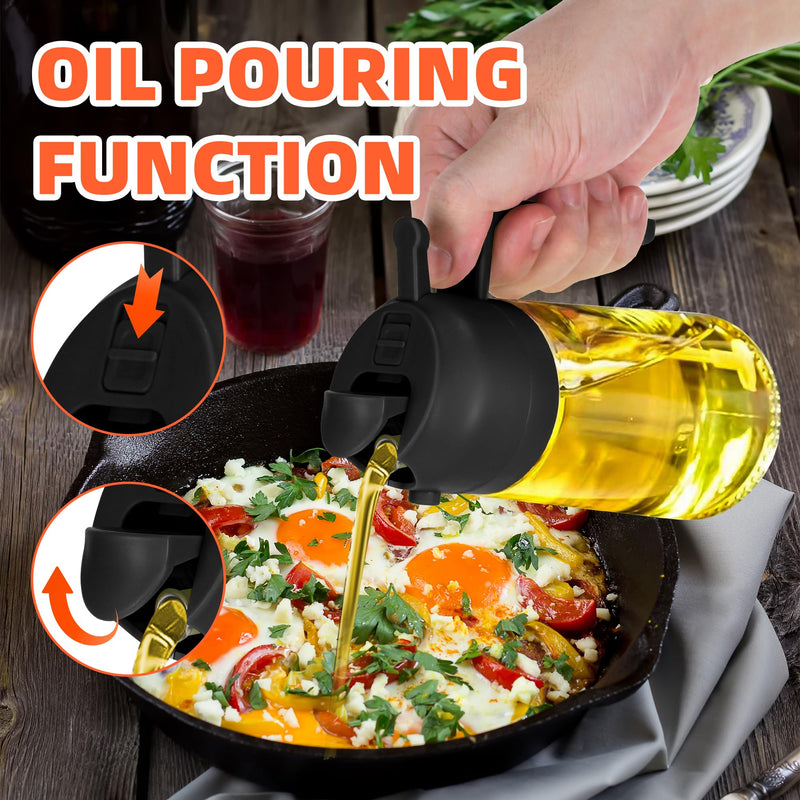 2 in 1 Oil Dispenser and Oil Sprayer for Cooking