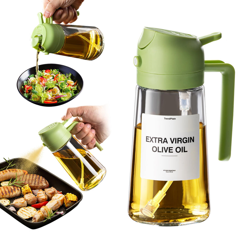 2 in 1 Oil Dispenser and Oil Sprayer for Cooking