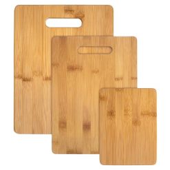 3-Piece Bamboo Serving and Cutting Board Set
